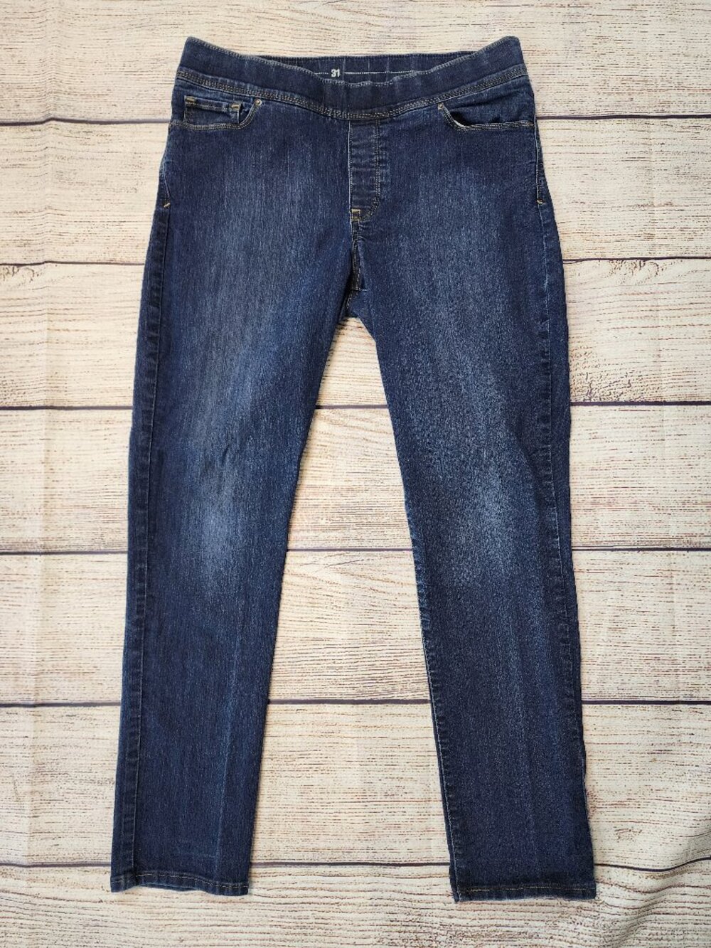Levi's Women's 12M 31 Pull On Skinny Jeans Dark Wash Slimming Comfort Stretch